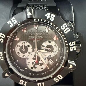 Invicta Black and White Sport Chronograph Watch